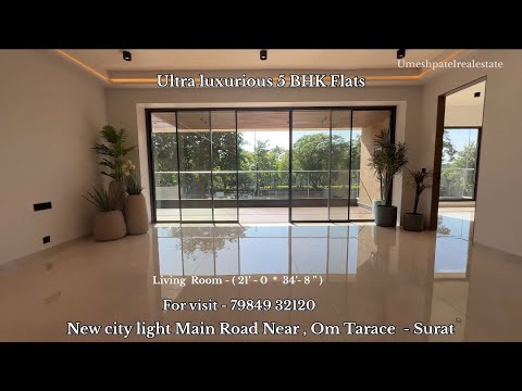 Explore 5 BHK Premium Flats in New City Light, Surat | Stunning Amenities