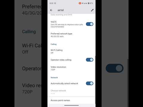 Operator Video Calling settings || realme mobile || #shorts #videocalling