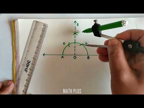 How to Construct angles of 75° and 105° using compass | Draw a 75° angle | Draw a 105° angle