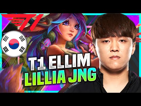 ELLIM SO CLEAN WITH LILLIA! - T1 Ellim Plays Lillia Jungle vs Graves! | KR SoloQ Patch 10.22