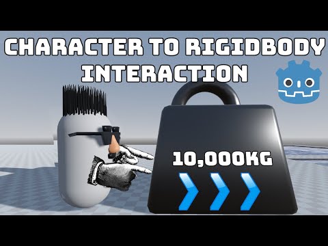 Character Body to Rigid Body 3D Physics Interaction | Godot 4 Tutorial