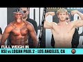 KSI VS. LOGAN PAUL 2 - FULL WEIGH IN & FACE OFF IN LOS ANGELES