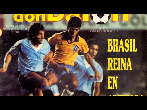 Brazil VS Uruguay 1989 Copa America Finals//English Commentary