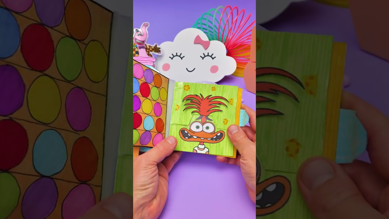 🎨📖 DIY Inside Out-Inspired Quiet Book #easy #craft