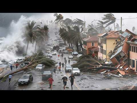 NOW in Portugal ❗ Storm Leonardo SLAMS Lisbon — Flood Chaos, Monster Waves & Trees Down!