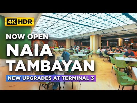 The New NAIA TAMBAYAN FOOD HALL is NOW OPEN! | Big Changes at NAIA Terminal 3