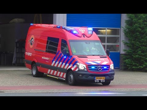 Brandweer Purmerend met Spoed onderweg naar meldingen en Brandweer Rijopleiding