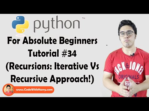 Recursions Recursive Vs Iterative Approach | Python Tutorials For Absolute Beginners In Hindi 34