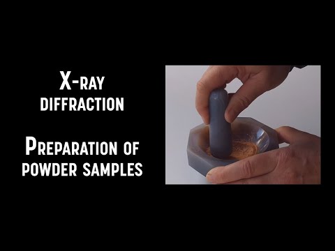 X-ray diffraction - Preparation of powder samples