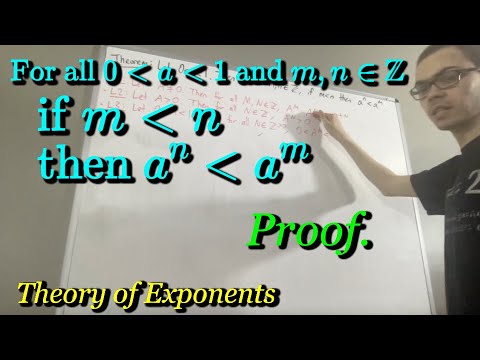 Let 0 ﹤ a ﹤ 1 and m,n be integers. Prove if m ﹤ n then a^n ﹤ a^m (ILIEKMATHPHYSICS)