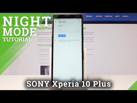 How to Turn On Night Light in SONY Xperia 10 Plus - Enable Night Mode