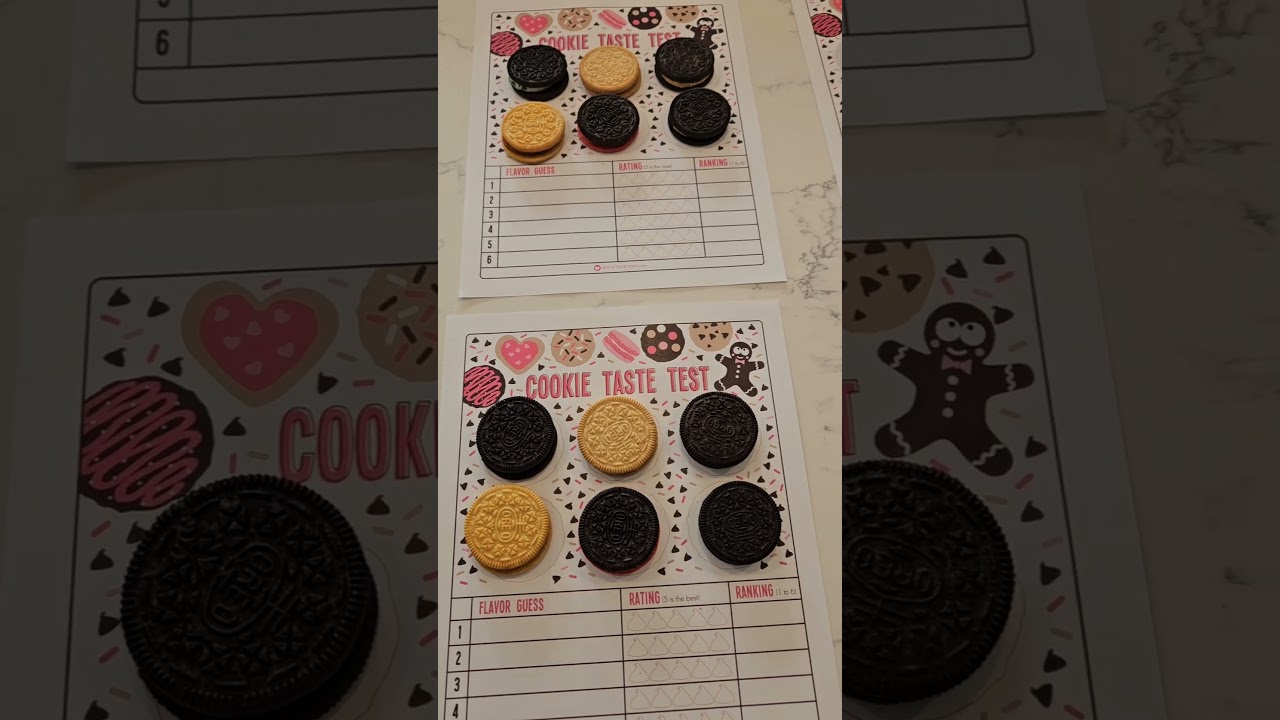 Printable Cookie Taste Test Game #tastetest #printables