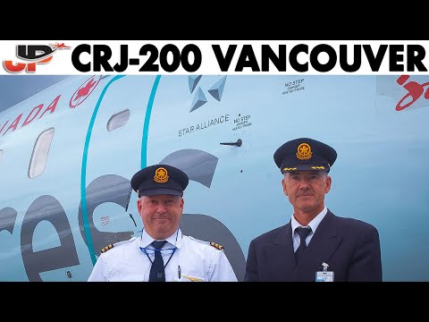Piloting the Air Canada Exp CRJ into Vancouver | Cockpit Views
