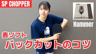 【全日本D5位】表ソフトのバックカットが安定する4つの基本｜朝田茉依コーチ【卓球知恵袋】