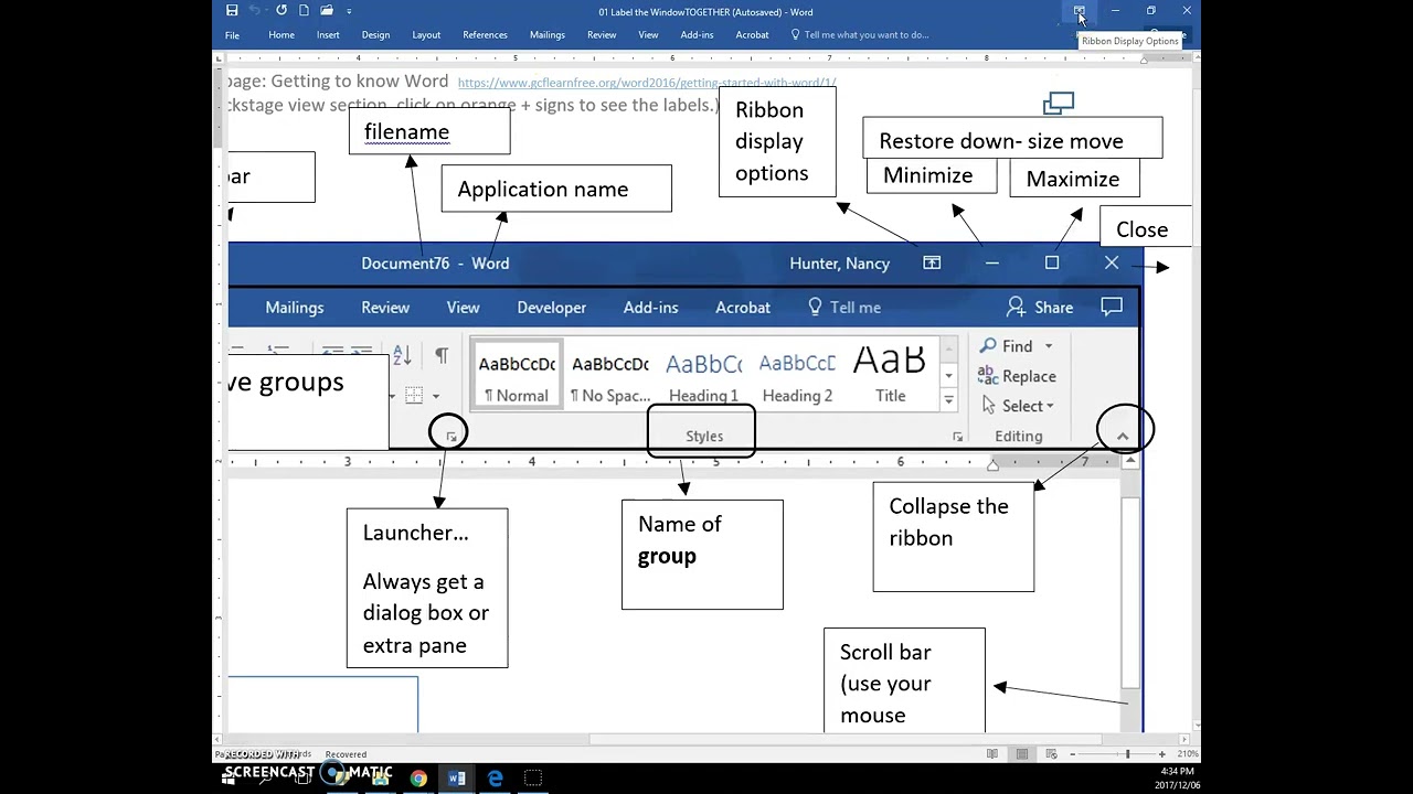 Microsoft Word Interface | Understanding the Word Window & Essential Features