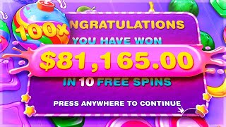 FREE SPINS ON SWEET BONANZA GIVE US REALLY BIG WIN IRL THIS CANDY