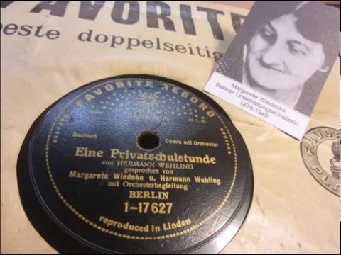 Margarete Wiedecke u. Hermann Wehling, 1910: "Eine Privatschulstunde"