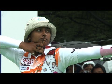 Deepika Kumari v Miki Kanie – recurve women quarterfinal | Tokyo 2012 Archery World Cup Final