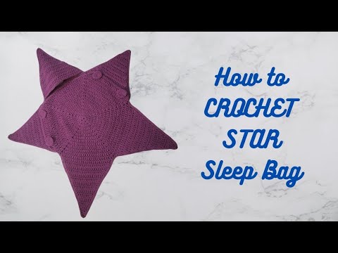 Crafting Dreams: Crochet Star Sleep Bag Tutorial - 1/2 | Crochet Star cocoon for kids #freepattern