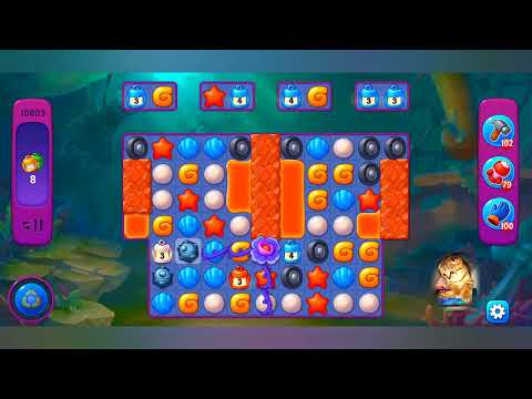 фишдом 2022  #  10803 уровень - прохождение без бустеров # Fishdom,   10803  level - no Boosters.