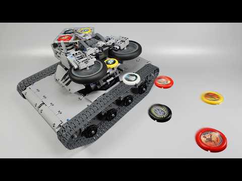 Building a Disk Shooting Lego Tank