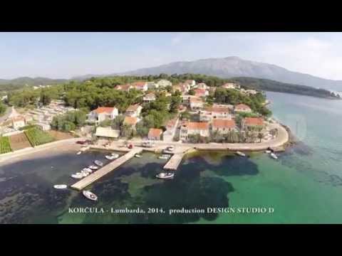 Lumbarda, klapa Arti, Dalmacijo, cvite moj, demo zračne snimke 2014