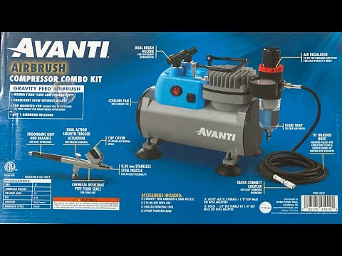 HARBOR FREIGHT AIRBRUSH REVIEW & TEST ON SHOES & SHIRT IN 4K AVANTI