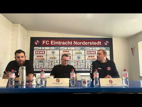 Pressekonferenz nach dem Spiel Eintracht Norderstedt - FC Kilia Kiel |28.04.2024