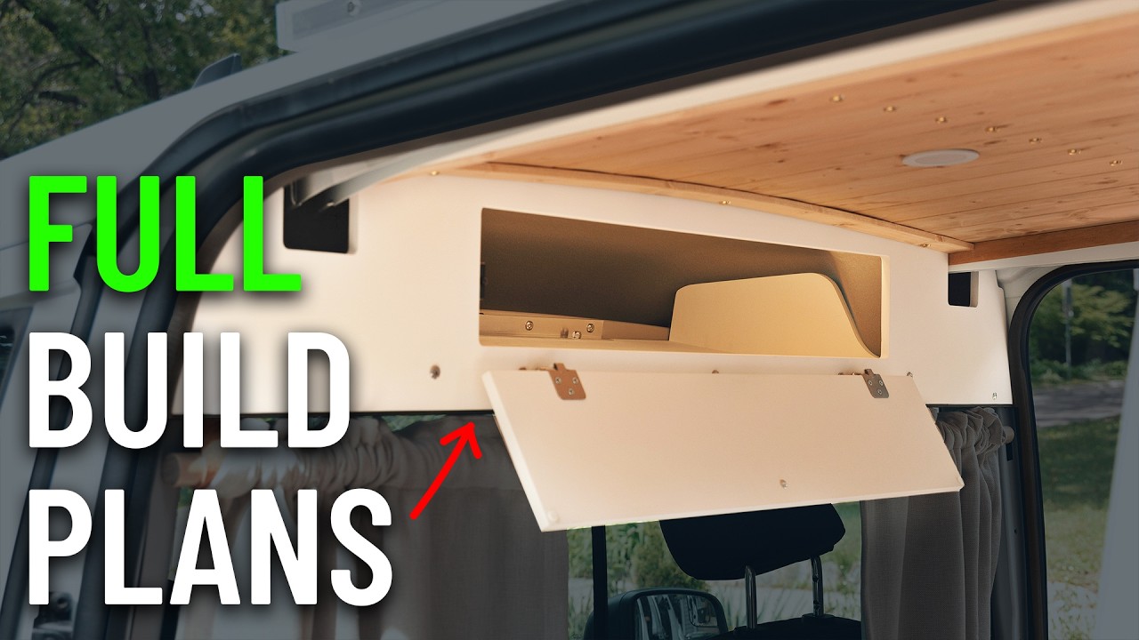 MAXIMIZING STORAGE IN A CAMPERVAN || Ford Transit Connect || PDF PLANS!