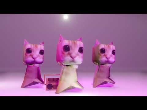 El Gato Cats Dance to Nyan Ichi Ni San Arigato (Bemax Funk Remix)