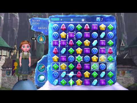 Frozen Free Fall: Snowball Fight Level 35 Walkthrough - No Power Ups