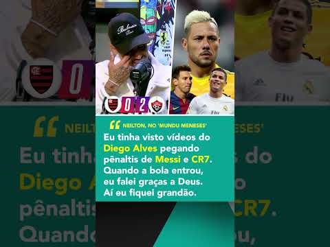 Pênalti contra Diego Alves em um Flamengo x Vitória? Neilton relembrou esse momento marcante #shorts