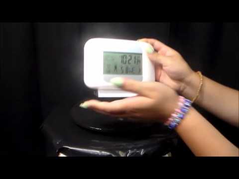 4 Alarm Clocks Multifunction Digital LCD Weather Forecast Alarm Clock