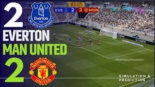 ⚽ Everton 2-2 Manchester United [HIGHLIGHTS] Premier League 26/27 ✅ | Match Simulation/Recreation