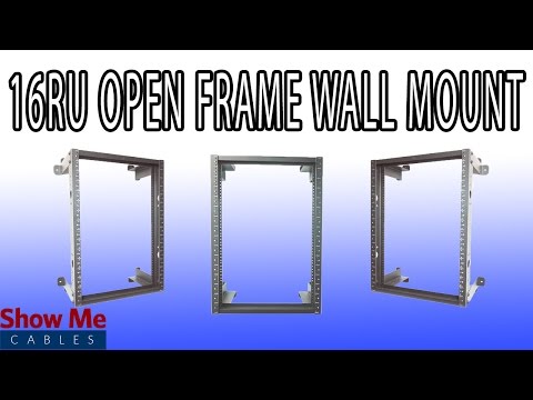 16RU DuroRacks Open Frame Wall Mount - Quickly and Easily Organize Your Data Closet! #71-400-016