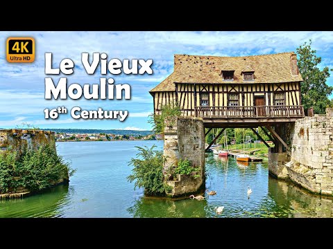 🇫🇷 Vernon, Eure, Normandy, Beautiful Medieval Town, Walking Tour 4K - 60fps