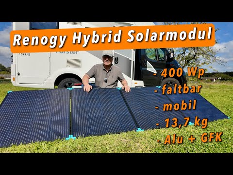 Foldable 400-watt hybrid solar module from Renogy – enough power for on the go!