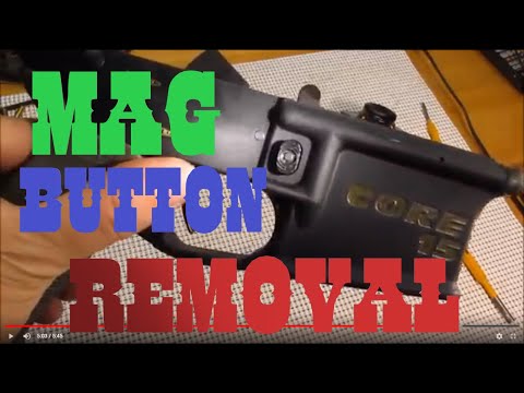 How to remove replace magazine release button on an AR15 rifle