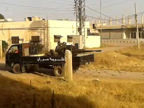 استهداف مقرات النظام برشاش 23 من قبل كتيبة شهداء صيدا في ريف درعا