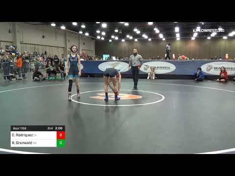 106 Lbs Quarterfinal Cristelle Rodriguez Team California Vs Rian Grunwald Team Minnesota