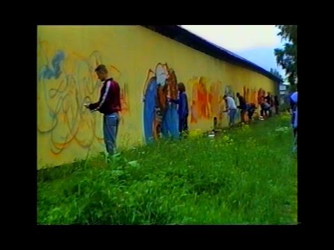 The Underground Productions graffiti jam in Bromsten 1995, part 1