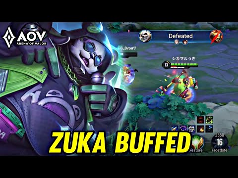 AOV : ZUKA BUFFED NEW PATCH - ARENA OF VALOR LIENQUAMOBILE ROV
