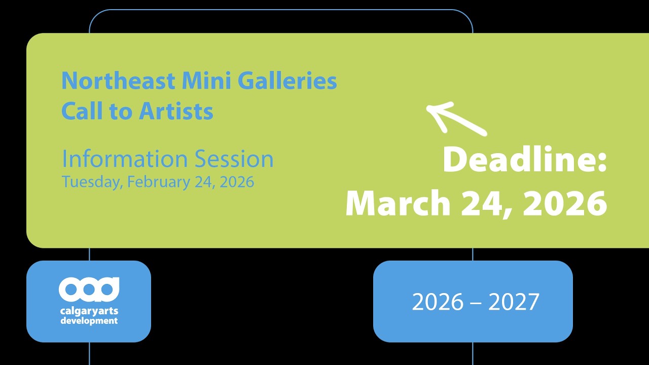 Northeast Mini Galleries Info Session: 2026 Call to Artists | Calgary Arts Development