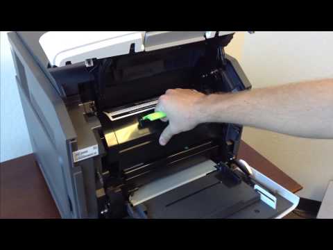 How to replace the toner cartridge in a lexmark ms810 printe...