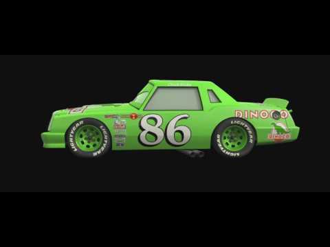 DISNEY CARS GREEN DINOCO CHICK HICKS