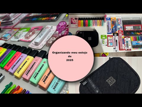 ORGANIZANDO MEU ESTOJO DE 2025 - 8º ANO