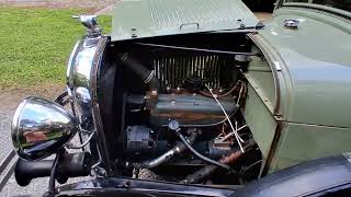 1928 Ford Model A Roadster Engine Running
