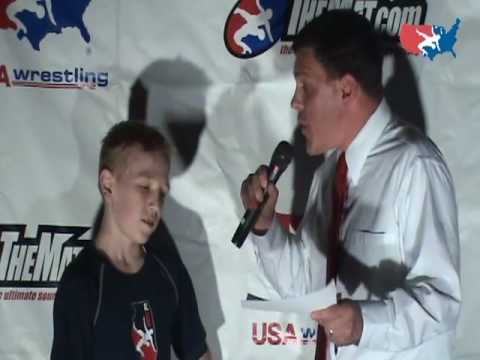 Cadet Greco-Roman 84 pound Champion Jordan Lind of Illinois