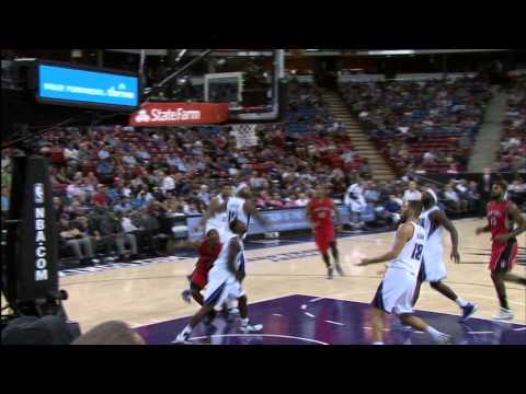 Kyle Lowry Hits Spinning Circus Shot!