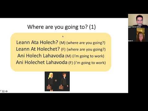 Asking in Hebrew: "Where are you going to?" (1)